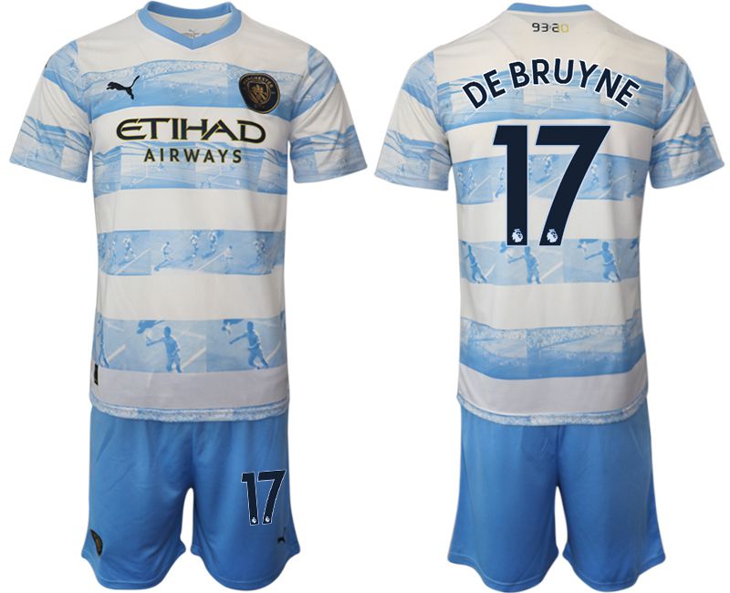 Men 2022-2023 Club Manchester City blue #17 Soccer Jersey->manchester city jersey->Soccer Club Jersey